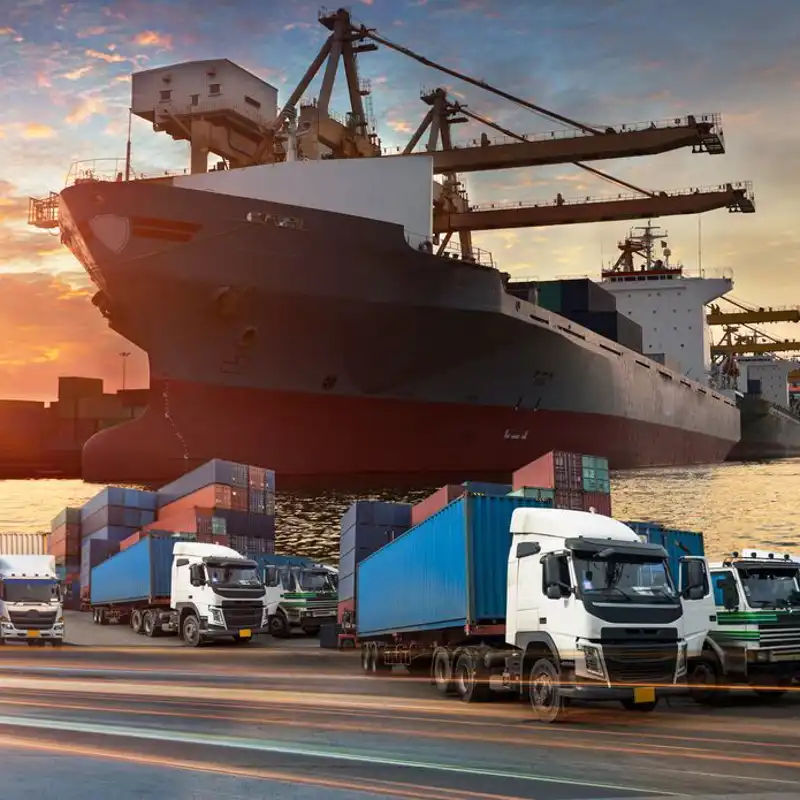 Shipping cargo to harbor.