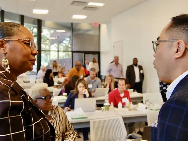 DEIB advisory board members talking